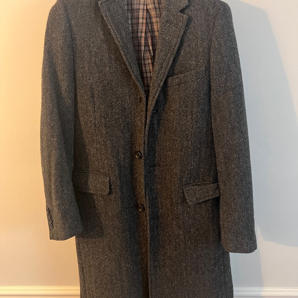 J. Crew Men's Dark Gray Top Coat